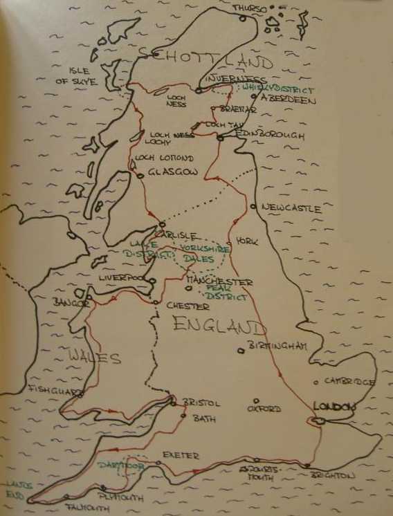 England Karte