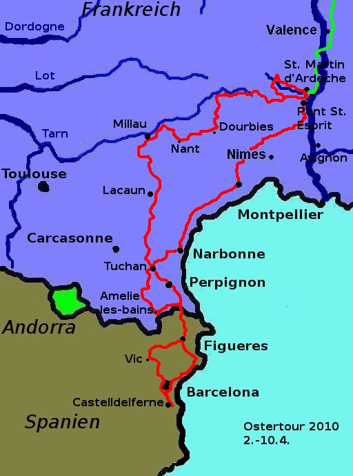 Route Ostern 2010